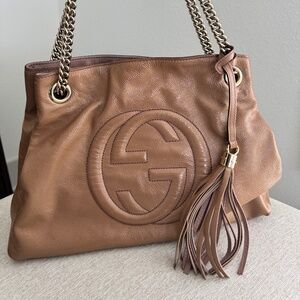 Gucci Interlocking G Logo Beige Bag